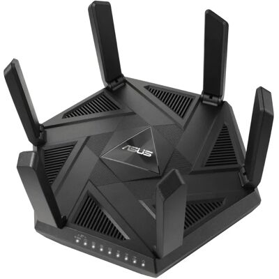 Asus RT-AXE7800 -reititin, Wi-Fi 6E, AXE7800, Tri-band, 2,5G WAN -portilla, musta Asus RT-AXE7800 -reititin, Wi-Fi 6E, AXE7800, Tri-band, 2,5G WAN -portilla, musta