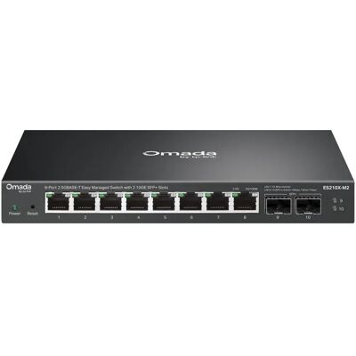 TP-LINK Omada ES210X-M2 - Hallittava kytkin, Musta TP-LINK Omada ES210X-M2 - Hallittava kytkin, Musta