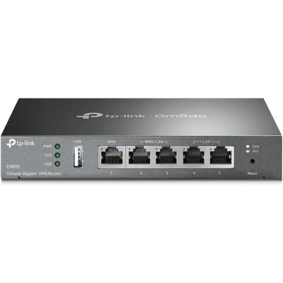 TP-Link Omada ER605 VPN -reititin, musta TP-Link Omada ER605 VPN -reititin, musta