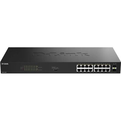 D-Link DGS-1018P/E - hallitsematon Gigabit-verkkokytkin, musta D-Link DGS-1018P/E - hallitsematon Gigabit-verkkokytkin, musta