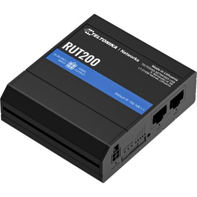 Teltonika RUT200 -reititin, Wi-Fi 4, N150, 4G, eSIM, Aluminum Teltonika RUT200 -reititin, Wi-Fi 4, N150, 4G, eSIM, Aluminum
