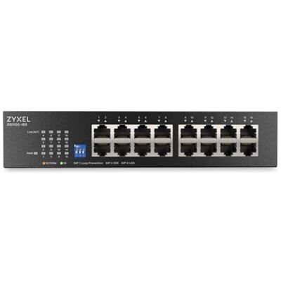 Zyxel GS1100-16S-EU0101F - 16-porttinen hallitsematon Gigabit Ethernet -verkkokytkin Zyxel GS1100-16S-EU0101F - 16-porttinen hallitsematon Gigabit Ethernet -verkkokytkin