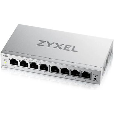 Zyxel GS1200-8 V3 - Hallittava 8-porttinen Gigabit-pöytäkytkin, harmaa Zyxel GS1200-8 V3 - Hallittava 8-porttinen Gigabit-pöytäkytkin, harmaa