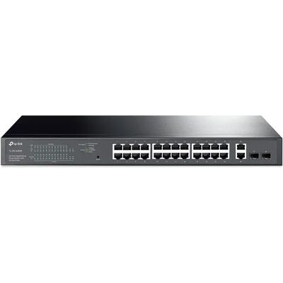 TP-LINK TL-SG1428PE 28-Port Gigabit Easy Smart Switch 24xGigabit PoE+ 2xGigabit Non-PoE RJ45 2xGigabit SFP Slots 250W budget TP-LINK TL-SG1428PE 28-Port Gigabit Easy Smart Switch 24xGigabit PoE+ 2xGigabit Non-PoE RJ45 2xGigabit SFP Slots 250W budget