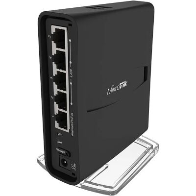 MikroTik hAP ac2 -reititin, Wi-Fi 5, Dual-band, PoE, musta MikroTik hAP ac2 -reititin, Wi-Fi 5, Dual-band, PoE, musta