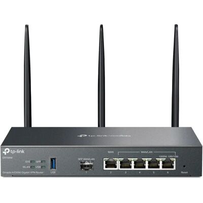 TP-Link Omada ER706W VPN -reititin, Wi-Fi 6, AX3000, Dual-band, musta TP-Link Omada ER706W VPN -reititin, Wi-Fi 6, AX3000, Dual-band, musta