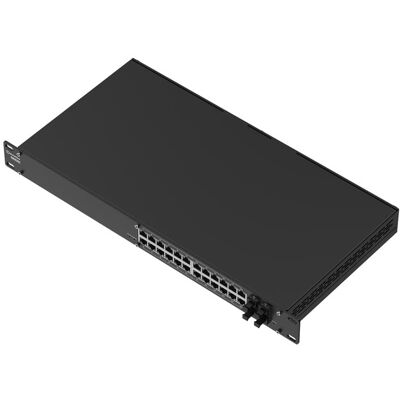 Teltonika SWM282000700 - Hallittava Gigabit Ethernet -kytkin, 24 PoE+ -porttia, 4 SFP-porttia, 1U, 300 wattia Teltonika SWM282000700 - Hallittava Gigabit Ethernet -kytkin, 24 PoE+ -porttia, 4 SFP-porttia, 1U, 300 wattia