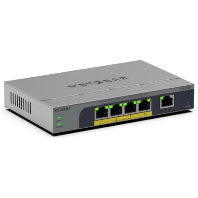 NETGEAR GS105EP - 5-porttinen hallittava Gigabit Ethernet -kytkin Power over Ethernet Plus -ominaisuudella, Harmaa NETGEAR GS105EP - 5-porttinen hallittava Gigabit Ethernet -kytkin Power over Ethernet Plus -ominaisuudella, Harmaa
