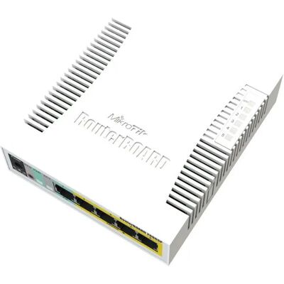 MikroTik CSS106-1G-4P-1S (RB260GSP) - Kytkin, valkoinen MikroTik CSS106-1G-4P-1S (RB260GSP) - Kytkin, valkoinen