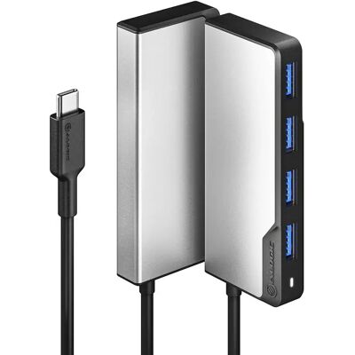ALOGIC USB-C Fusion SWIFT 4-in-1 Hub – Space Grey ALOGIC USB-C Fusion SWIFT 4-in-1 Hub – Space Grey
