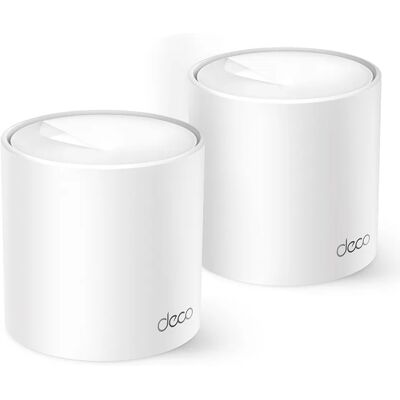 TP-Link Deco X10 -mesh WiFi -järjestelmä, Wi-Fi 6, AX1500, Dual-band, 2 kpl, valkoinen TP-Link Deco X10 -mesh WiFi -järjestelmä, Wi-Fi 6, AX1500, Dual-band, 2 kpl, valkoinen
