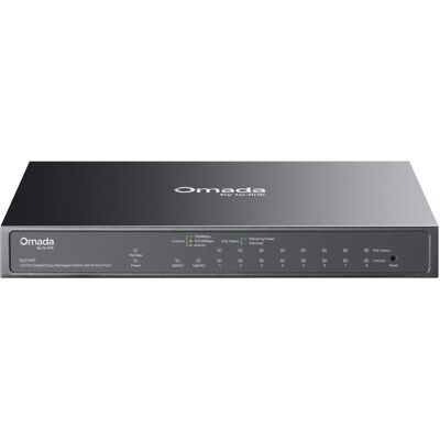 TP-LINK Omada ES210GP - Hallittava kytkin, Musta TP-LINK Omada ES210GP - Hallittava kytkin, Musta