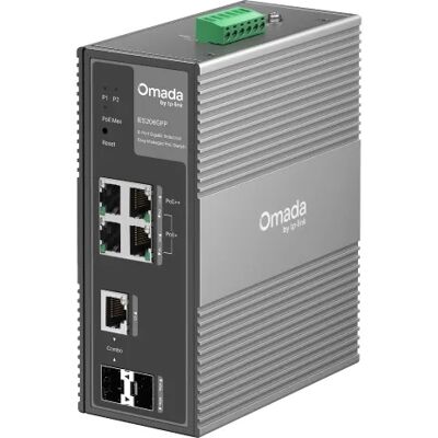 TP-Link Omada IES206GPP - 6-porttinen hallittava Gigabitin teollisuus-PoE-kytkin, musta TP-Link Omada IES206GPP - 6-porttinen hallittava Gigabitin teollisuus-PoE-kytkin, musta