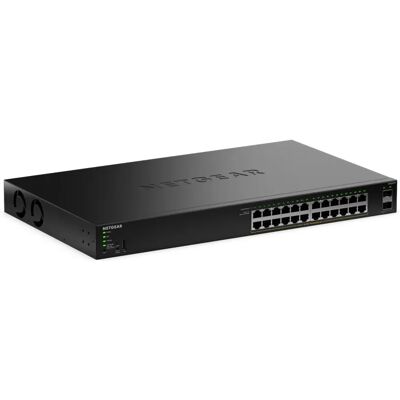 NETGEAR S350 GS324TP - Hallittava kytkin, Musta NETGEAR S350 GS324TP - Hallittava kytkin, Musta