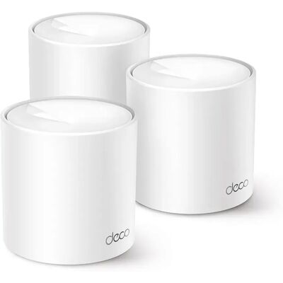 TP-Link Deco X10 -mesh WiFi -järjestelmä, Wi-Fi 6, AX1500, Dual-band, 3 kpl, valkoinen TP-Link Deco X10 -mesh WiFi -järjestelmä, Wi-Fi 6, AX1500, Dual-band, 3 kpl, valkoinen