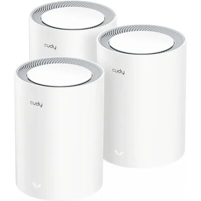 Cudy M3000 -mesh WiFi -järjestelmä, Wi-Fi 6, AX3000, Dual-band, 3 kpl, 2,5G WAN -portilla, valkoinen Cudy M3000 -mesh WiFi -järjestelmä, Wi-Fi 6, AX3000, Dual-band, 3 kpl, 2,5G WAN -portilla, valkoinen