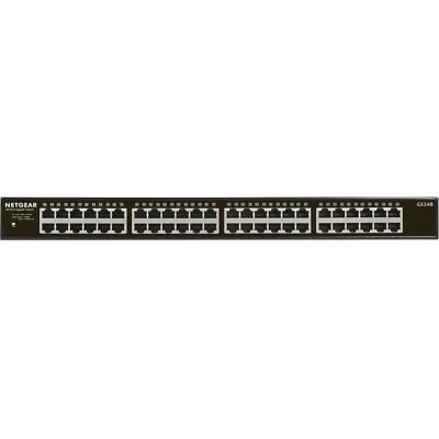 NETGEAR GS348 - 48-porttinen hallitsematon gigabit-kytkin, musta NETGEAR GS348 - 48-porttinen hallitsematon gigabit-kytkin, musta