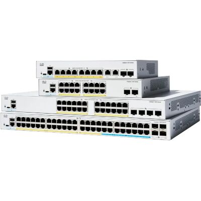 Cisco Catalyst 1300X-48T-4X - 48-porttinen hallinnoitava Layer 3 -kytkin, Harmaa Cisco Catalyst 1300X-48T-4X - 48-porttinen hallinnoitava Layer 3 -kytkin, Harmaa