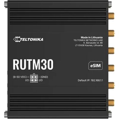 Teltonika RUTM30 -reititin, Wi-Fi 5, Dual-band, 5G, PoE, musta Teltonika RUTM30 -reititin, Wi-Fi 5, Dual-band, 5G, PoE, musta