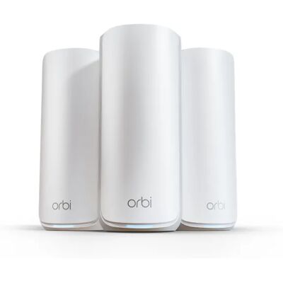 Netgear Orbi 870 Series RBE873 -mesh WiFi -järjestelmä, Wi-Fi 7, BE21000, Tri-band, 3 kpl, valkoinen Netgear Orbi 870 Series RBE873 -mesh WiFi -järjestelmä, Wi-Fi 7, BE21000, Tri-band, 3 kpl, valkoinen
