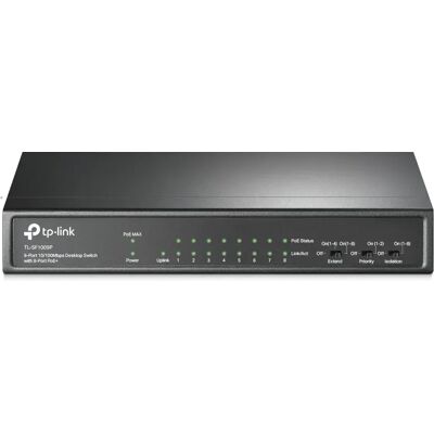 TP-Link TL-SF1009P - Kytkin, Musta TP-Link TL-SF1009P - Kytkin, Musta
