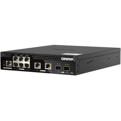 QNAP SYSTEMS QNAP QSW-M2106PR-2S2T - Hallittava kytkin, PoE+, musta QNAP SYSTEMS QNAP QSW-M2106PR-2S2T - Hallittava kytkin, PoE+, musta