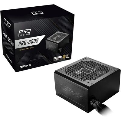 ASRock PRO-850G 850W -virtalähde, 80 Plus Gold ASRock PRO-850G 850W -virtalähde, 80 Plus Gold