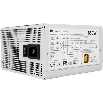 Thermalright TG-850S-W 850W -virtalähde, 80 Plus Gold Thermalright TG-850S-W 850W -virtalähde, 80 Plus Gold