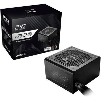 ASRock Pro Series PRO-650B 650W -virtalähde, 80 Plus Bronze ASRock Pro Series PRO-650B 650W -virtalähde, 80 Plus Bronze