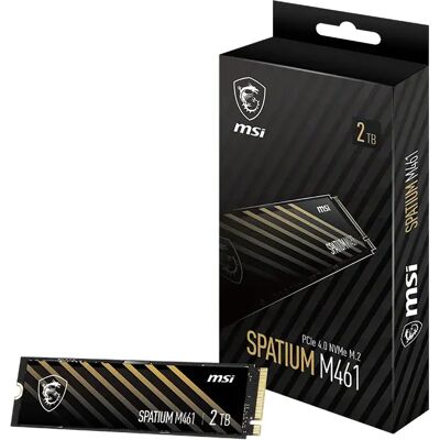MSI SPATIUM M461 2 Tt M.2 PCIe 4.0 NVMe -SSD-levy MSI SPATIUM M461 2 Tt M.2 PCIe 4.0 NVMe -SSD-levy