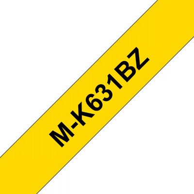 BROTHER MK631BZ 12MM 8M Yellow/Black BROTHER MK631BZ 12MM 8M Yellow/Black
