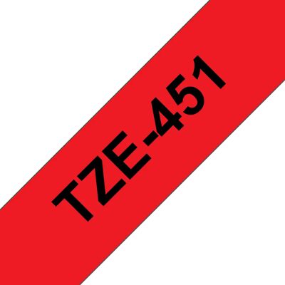 BROTHER TZE451 tape black/red 24mm 8m BROTHER TZE451 tape black/red 24mm 8m