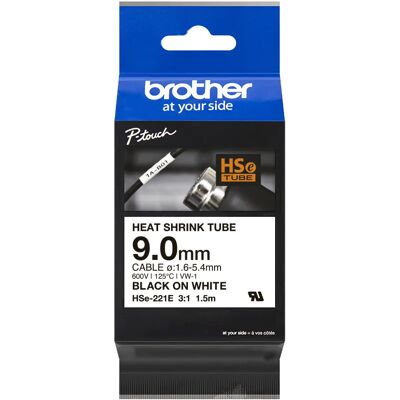 BROTHER B-ON-W HEAT SHRINK TUBE 9MM BROTHER B-ON-W HEAT SHRINK TUBE 9MM