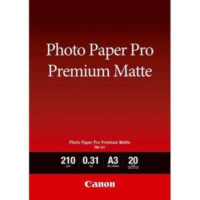 CANON A3 PM-101 Premium Matt Photo Paper (20) CANON A3 PM-101 Premium Matt Photo Paper (20)