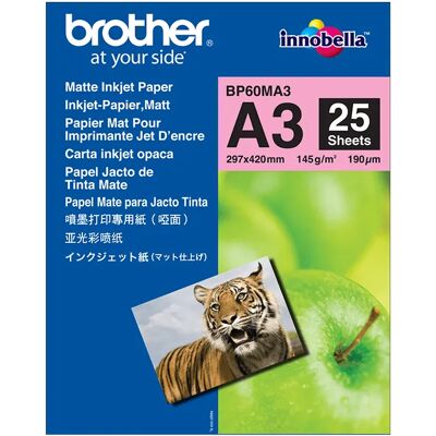 BROTHER MATTE INKJET PAPER A3 (25SH) BROTHER MATTE INKJET PAPER A3 (25SH)