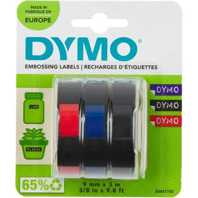 DYMO Tape 9mmx3m ass. (3) DYMO Tape 9mmx3m ass. (3)