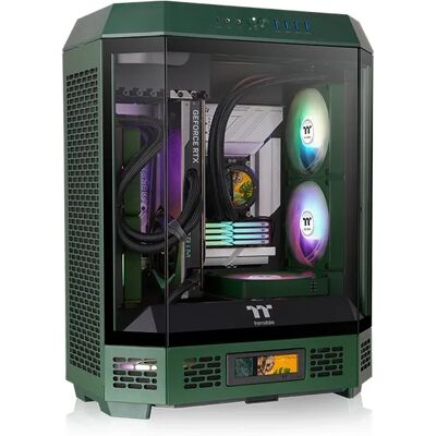 Thermaltake Tower 600 -miditornikotelo ikkunalla, racing green Thermaltake Tower 600 -miditornikotelo ikkunalla, racing green