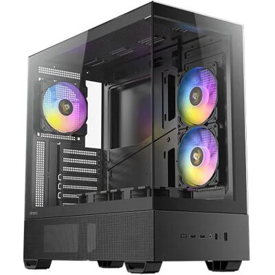 Antec CX705 ARGB -miditornikotelo ikkunalla, RGB-valaistuksella, musta Antec CX705 ARGB -miditornikotelo ikkunalla, RGB-valaistuksella, musta