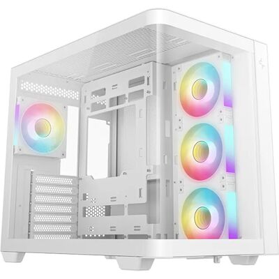DeepCool CG530U 4F -miditornikotelo ikkunalla, valkoinen DeepCool CG530U 4F -miditornikotelo ikkunalla, valkoinen