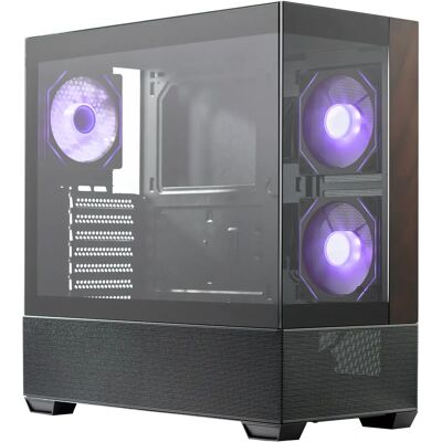 Cooler Master Elite 690 -miditornikotelo ikkunalla ja RGB-valaistuksella, musta Cooler Master Elite 690 -miditornikotelo ikkunalla ja RGB-valaistuksella, musta