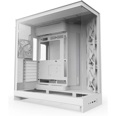 NZXT H9 Flow (2025) -miditornikotelo ikkunalla, valkoinen NZXT H9 Flow (2025) -miditornikotelo ikkunalla, valkoinen