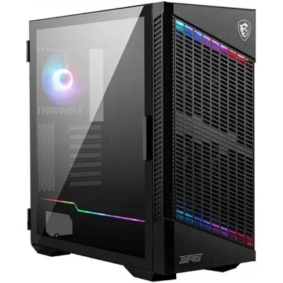 MSI MPG VELOX 100P AIRFLOW -miditornikotelo RGB-valaistuksella, musta MSI MPG VELOX 100P AIRFLOW -miditornikotelo RGB-valaistuksella, musta
