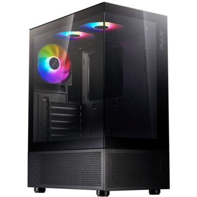 ADATA XPG INVADER X -miditornikotelo ikkunalla ja RGB-valaistuksella, musta ADATA XPG INVADER X -miditornikotelo ikkunalla ja RGB-valaistuksella, musta