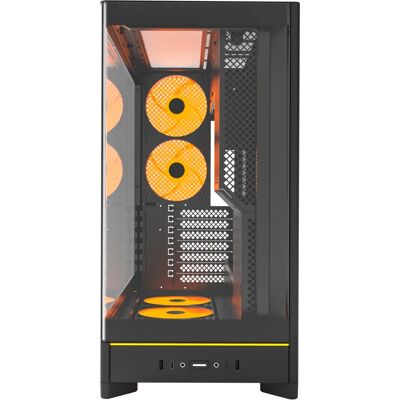 Montech HS02 PRO -miditornikotelo ikkunalla ja RGB-valaistuksella, musta Montech HS02 PRO -miditornikotelo ikkunalla ja RGB-valaistuksella, musta