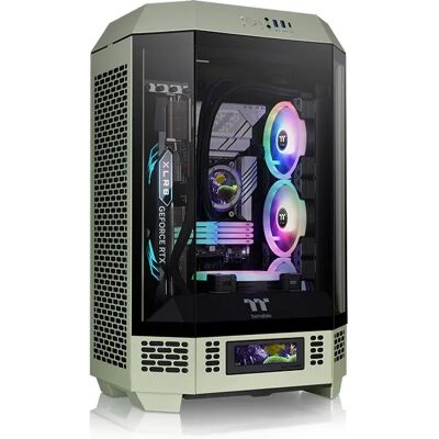Thermaltake The Tower 300 -micro-ATX-kotelo ikkunalla, Matcha Green Thermaltake The Tower 300 -micro-ATX-kotelo ikkunalla, Matcha Green
