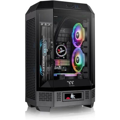 Thermaltake The Tower 300 -micro-ATX-kotelo ikkunalla, musta Thermaltake The Tower 300 -micro-ATX-kotelo ikkunalla, musta