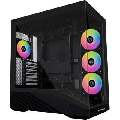 Lian Li Vector V100 -miditornikotelo ikkunalla ja RGB-valaistuksella, musta Lian Li Vector V100 -miditornikotelo ikkunalla ja RGB-valaistuksella, musta