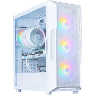 Zalman i3 NEO V2 -miditornikotelo ikkunalla ja RGB-valaistuksella, valkoinen Zalman i3 NEO V2 -miditornikotelo ikkunalla ja RGB-valaistuksella, valkoinen