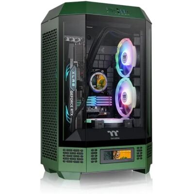 Thermaltake The Tower 300 -micro-ATX-kotelo ikkunalla, racing green Thermaltake The Tower 300 -micro-ATX-kotelo ikkunalla, racing green
