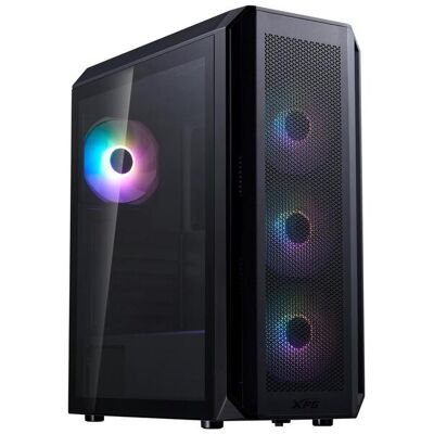 ADATA XPG VALOR AIR PLUS -miditornikotelo ikkunalla, RGB-valaistuksella, musta ADATA XPG VALOR AIR PLUS -miditornikotelo ikkunalla, RGB-valaistuksella, musta